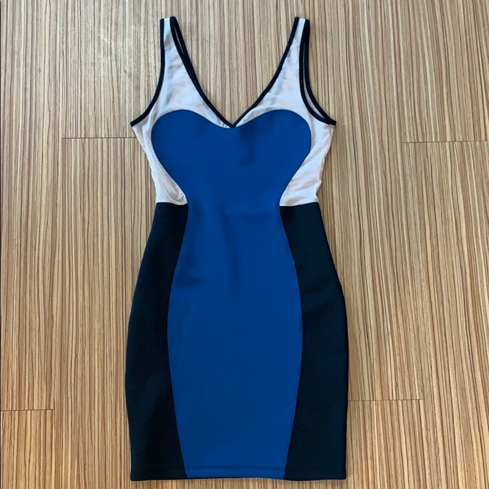 Black & Blue Cocktail Dress